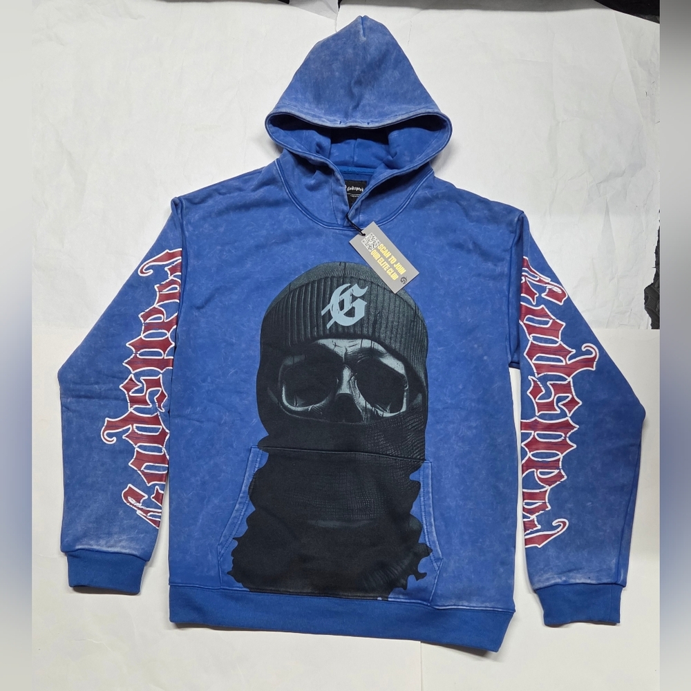 Godspeed Balaclava Szn Blue Hoodie Size L NEW!